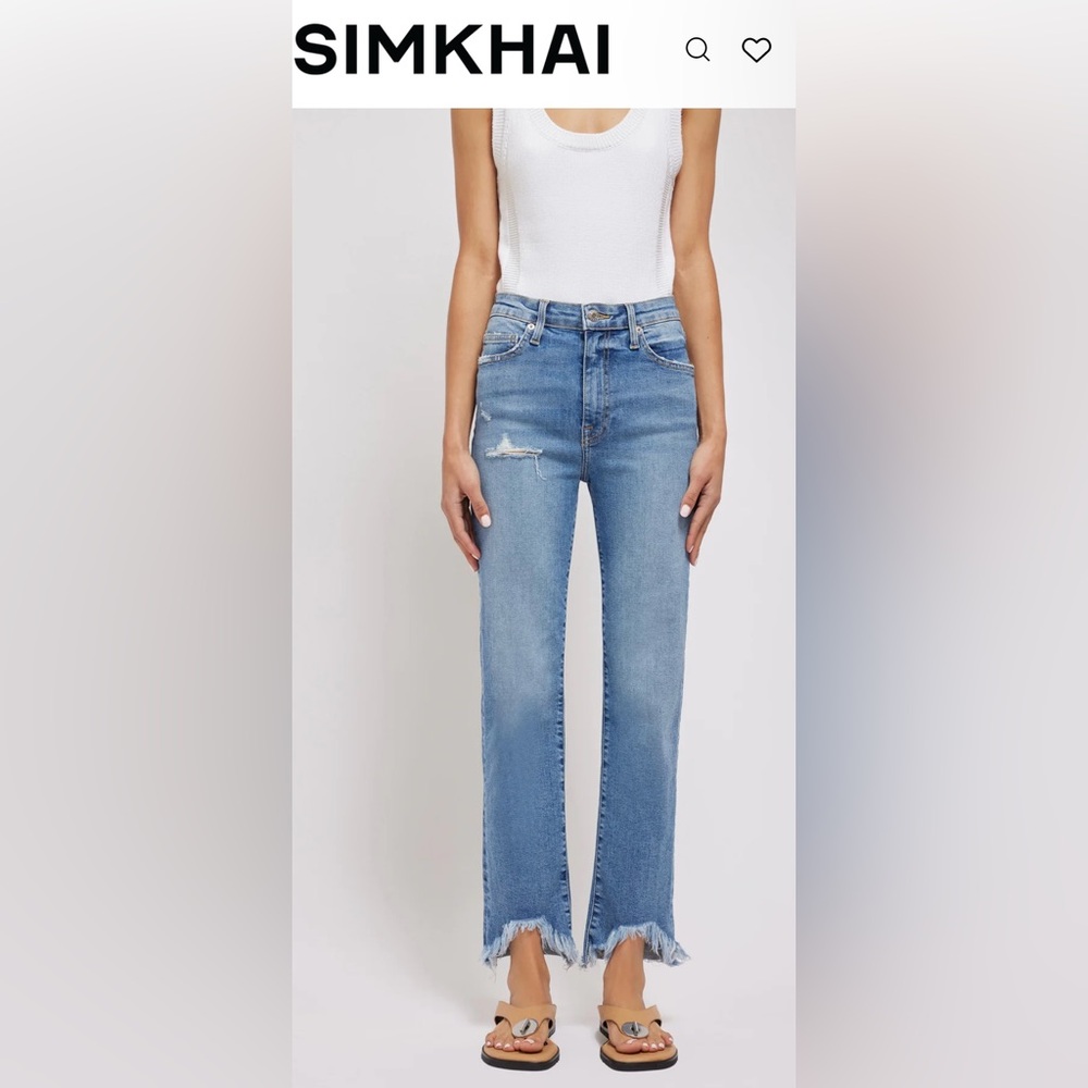 👖NWT! Jonathan Simkhai River High Rise Straight Jean